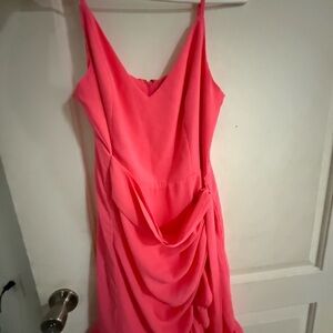 Pink Lilly Dress with waist wrap